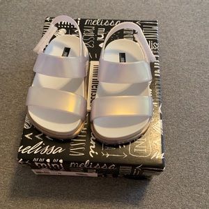 Never worn mini mellissa sandals